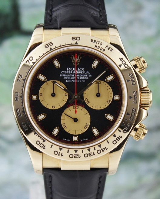 (image for) A ROLEX 18K MEN YELLOW GOLD DAYTONA COSMOGRAPH - 116518